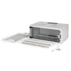 Digitus SOHO Pro network set, 483 mm (19"), 4U, 540 x 400 mm | DN-49200-SET | Light Grey