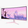 Arozzi | Nova | 34 " | VA | UWQHD | 21:9 | 165 Hz | 1 ms | 3440 x 1440 pixels | 350 cd/m | HDMI ports quantity 2 | Pink