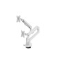Arozzi Desk Mount | Neo Duo - Gas Spring Monitor Arm AZ-ALZARE-NEO-DUO-WT | Tilt, Swivel, Rotation | Maximum weight (capacity) 9