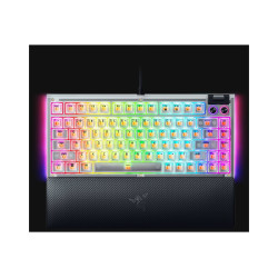 Razer Hot-swappable Mechanical Gaming Keyboard | BlackWidow V4 75% | Gaming Keyboard | Wired | US | Phantom White Edition | USB 