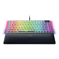 Razer Hot-swappable Mechanical Gaming Keyboard | BlackWidow V4 75% | Gaming Keyboard | Wired | US | Phantom White Edition | USB 