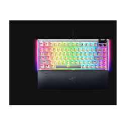 Razer Hot-swappable Mechanical Gaming Keyboard | BlackWidow V4 75% | Gaming Keyboard | Wired | US | Phantom White Edition | USB 