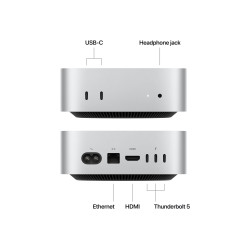 Apple Mac | Mini | Desktop | Apple M4 Pro | Internal memory 24 GB | Solid-state drive capacity 512 GB | Apple M4 Pro chip 12-cor