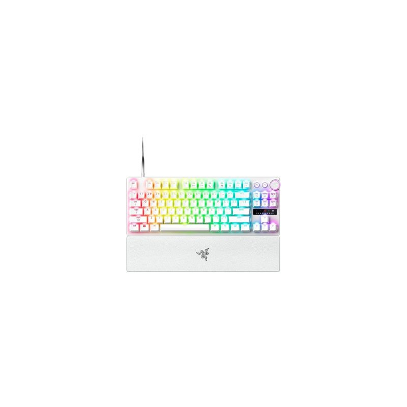 Razer Huntsman V3 Pro Tenkeyless 8KHz | Gaming keyboard | Wired | US | White | Razer Analog Optical Switch Gen-2
