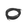 Lanberg | Patchcord CAT.5E UTP Fluke Passed | PCU5-10CC-0300-BK | 3 m | Black