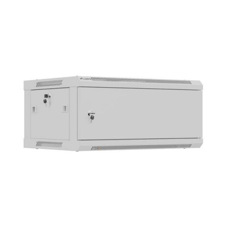 Lanberg Wall mounted installation cabinet 19" 4U 600X450 | WF01-6404-00S | Gray