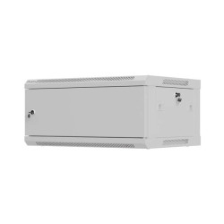 Lanberg Wall mounted installation cabinet 19" 4U 600X450 | WF01-6404-00S | Gray