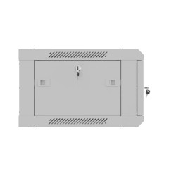 Lanberg Wall mounted installation cabinet 19" 4U 600X450 | WF01-6404-00S | Gray
