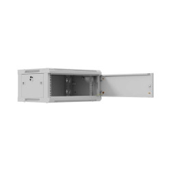 Lanberg Wall mounted installation cabinet 19" 4U 600X450 | WF01-6404-00S | Gray