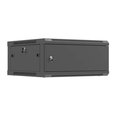 Lanberg Wall mounted installation cabinet 19" 4U 600X600 | WF01-6604-00B | Black