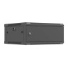 Lanberg Wall mounted installation cabinet 19" 4U 600X600 | WF01-6604-00B | Black