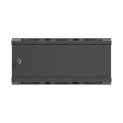Lanberg Wall mounted installation cabinet 19" 4U 600X600 | WF01-6604-00B | Black