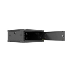 Lanberg Wall mounted installation cabinet 19" 4U 600X600 | WF01-6604-00B | Black