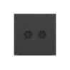 Lanberg Wall mounted installation cabinet 19" 4U 600X600 | WF01-6604-00B | Black