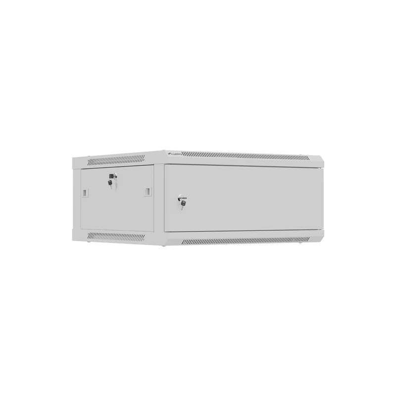 Lanberg Wall mounted installation cabinet 19" 4U 600X600 | WF01-6604-00S | Grey
