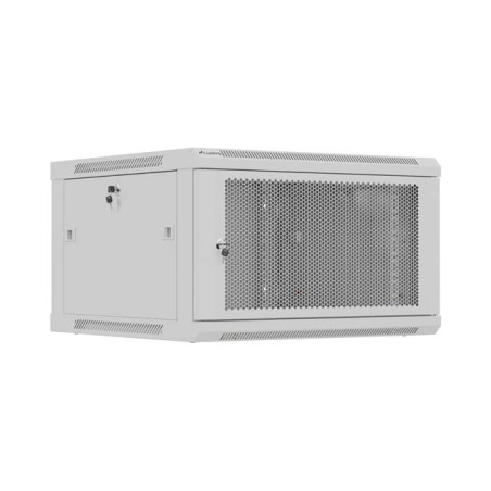 Lanberg Wall mounted installation cabinet 19" 9U 600X600 | WF01-6606-23S | Grey
