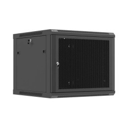 Lanberg Wall mounted installation cabinet 19" 9U 600X600 | WF01-6609-23B | Black