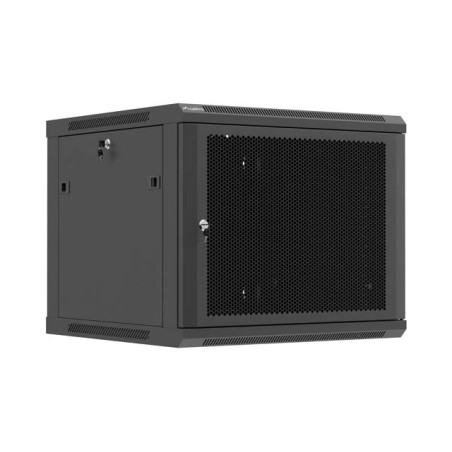 Lanberg Wall mounted installation cabinet 19" 9U 600X600 | WF01-6609-23B | Black