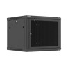 Lanberg Wall mounted installation cabinet 19" 9U 600X600 | WF01-6609-23B | Black
