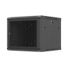 Lanberg Wall mounted installation cabinet 19" 9U 600X600 | WF01-6609-23B | Black