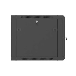 Lanberg Wall mounted installation cabinet 19" 9U 600X600 | WF01-6609-23B | Black