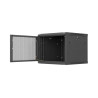 Lanberg Wall mounted installation cabinet 19" 9U 600X600 | WF01-6609-23B | Black