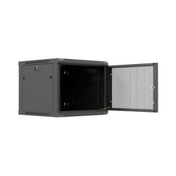 Lanberg Wall mounted installation cabinet 19" 9U 600X600 | WF01-6609-23B | Black