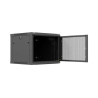 Lanberg Wall mounted installation cabinet 19" 9U 600X600 | WF01-6609-23B | Black