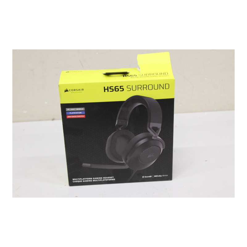 SALE OUT. CORSAIR HS65 Surround Gaming Headset, Wired, Carbon | SALE OUT. Corsair Surround Gaming Headset | HS65 | Wired | Over-
