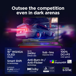 Lenovo Legion Pro 7 16IAX10H | Eclipse Black | 16 " | OLED | WQXGA | 2560 x 1600 pixels | Intel Core Ultra 9 | 275HX | 32 GB | C