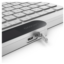 Lenovo 800 Self-Charging Bluetooth Keyboard-US English | Keyboard | Bluetooth | US English | White