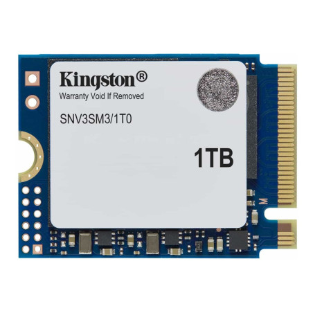 Kingston SSD | NV3 | 1000 GB | SSD form factor M.2 2230 | Solid-state drive interface PCIe 4.0 x4 NVMe | Read speed 6000 MB/s | 