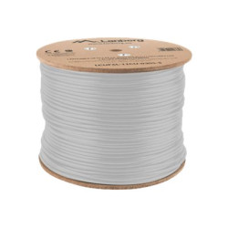 Lanberg | LAN Cable CAT.6A UFTP 305M Solid CU LSZH Grey CPR + Fluke Passed | LCUF6L-11CU-0305-S