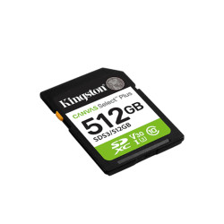 Kingston Canvas Select Plus | 512 GB | SD | Flash memory class Class 10, UHS-I, U1/U3, Video Class 10/30