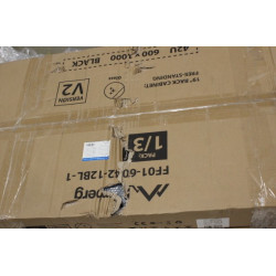 Lanberg Rack cabinet 19" free-standing 42U/600x1000 (flat pack) with glass door lCD V2 | FF01-6042-12BL | DAMAGED PACKAGING, SCR