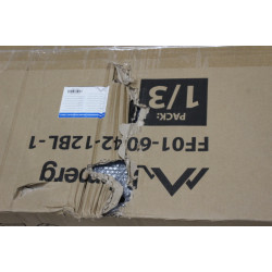 Lanberg Rack cabinet 19" free-standing 42U/600x1000 (flat pack) with glass door lCD V2 | FF01-6042-12BL | DAMAGED PACKAGING, SCR