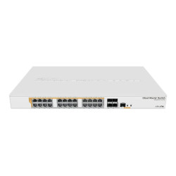 CRS328-24P-4S+RM Gigabit Ethernet POE/POE+ router/switch | 12 month(s) | PoE/Poe+ ports quantity 24