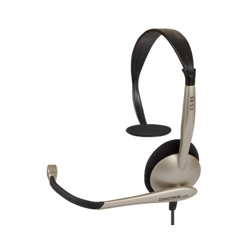 Koss | Headphones | CS95 | Wired | On-Ear | Microphone | Black/Gold