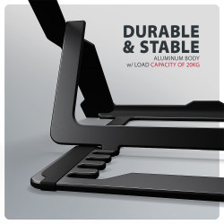 AXAGON STND-LAB stand for laptops and tablets | Adjustable Height, Angle | 10-17.3 " | Maximum weight (capacity) 20 kg | Black