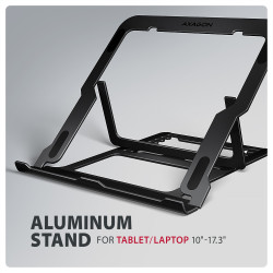 AXAGON STND-LAB stand for laptops and tablets | Adjustable Height, Angle | 10-17.3 " | Maximum weight (capacity) 20 kg | Black