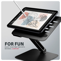 AXAGON STND-LQB stand for notebooks and tablets | Adjustable Height, Angle | 10-17.3 " | Maximum weight (capacity) 5 kg | Black