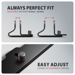 AXAGON STND-VB vertical stand for laptops and tablets | Adjustable width | 10-17.3 " | Black