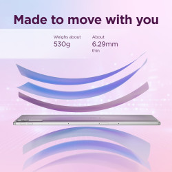 Lenovo Idea Tab Plus Wi-Fi (without power adapter) | ZAG70004SE | 12.1 " | Luna Grey | IPS | 2560 x 1600 pixels | MediaTek | Dim