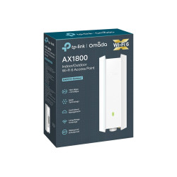 TP-LINK | AX1800 Indoor/Outdoor WiFi 6 Access Point | EAP610-Outdoor | 802.11ax | 2.4 GHz/5 GHz | 1201+574 Mbit/s | 10/100/1000 
