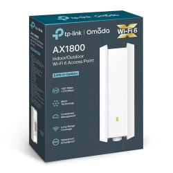 TP-LINK | AX1800 Indoor/Outdoor WiFi 6 Access Point | EAP610-Outdoor | 802.11ax | 2.4 GHz/5 GHz | 1201+574 Mbit/s | 10/100/1000 