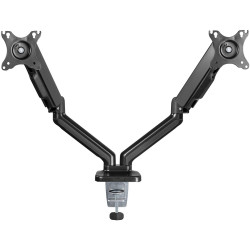 Goobay Desk Mount | Double Monitor Mount with Gas Spring | Swivel, Tilt, Rotation | 17-32 " | Maximum weight (capacity) 9 kg | B