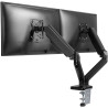 Goobay Desk Mount | Double Monitor Mount with Gas Spring | Swivel, Tilt, Rotation | 17-32 " | Maximum weight (capacity) 9 kg | B