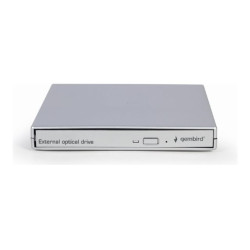 Gembird External USB DVD drive | DVD-USB-021-SV | Interface USB 2.0 | CD/DVD | CD read speed 24 x | CD write speed 24 x | Silver