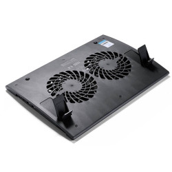 Deepcool | Laptop cooler Wind Pal FS , slim, portabel , highe performance, two 140mm fans, 2 xUSB Hub, up tp 17" | 382x262x46mm 