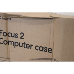 SALE OUT. Fractal Design | Focus 2 | Side window | RGB Black TG Clear Tint | Midi Tower | DAMAGED PACKAGING | Power supply inclu
